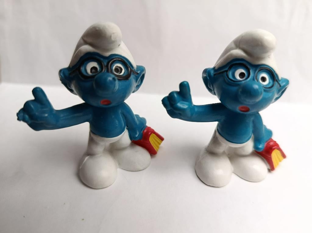 De smurfen : smurf met boek 20094, Verzamelen, Ophalen of Verzenden, Gebruikt, Poppetje, Figuurtje of Knuffel