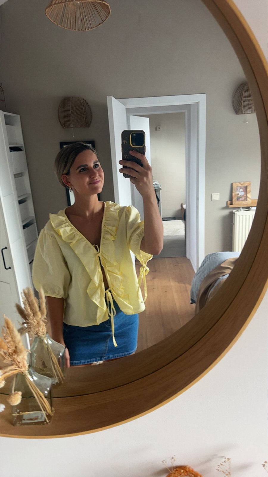 Gele blouse met franjes, Ophalen of Verzenden, Zo goed als nieuw