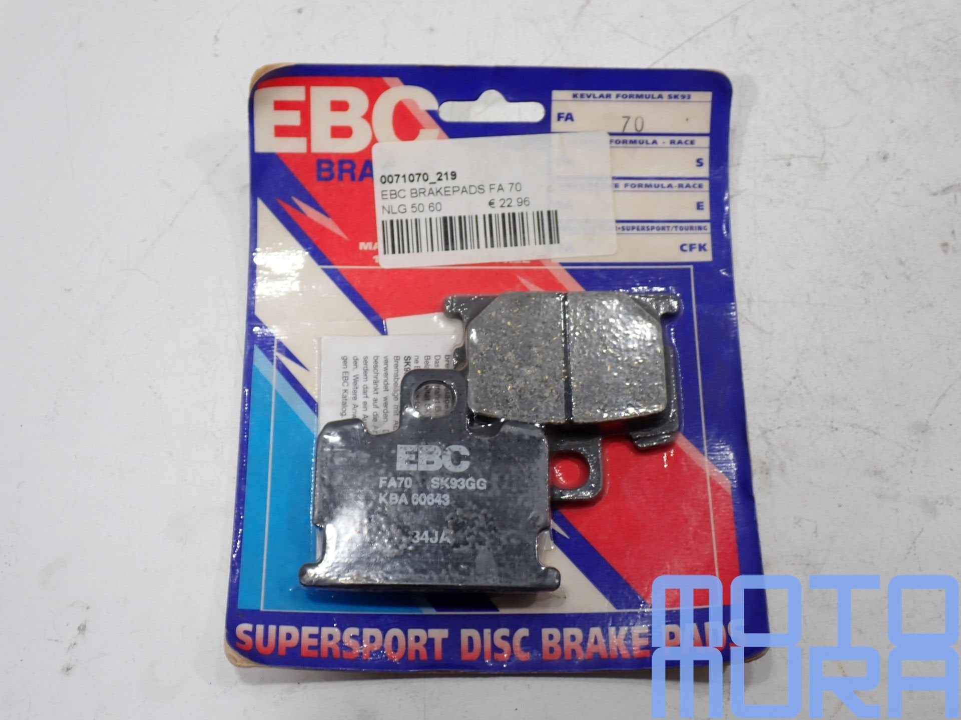 EBC FA070 plaquettes de frein organiques pour Yamaha RD 50 R, Motos, Neuf, -, -, -
