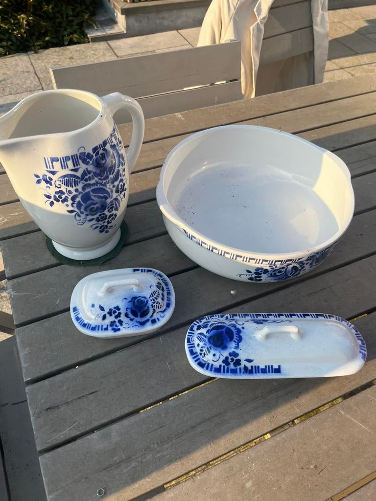 Lavabo set, Ophalen