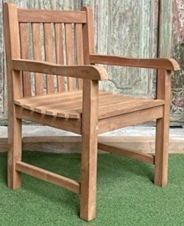 Teak tuinstoelen slechts 120 euro voor 4 !, Ophalen, Gebruikt, Teakhout