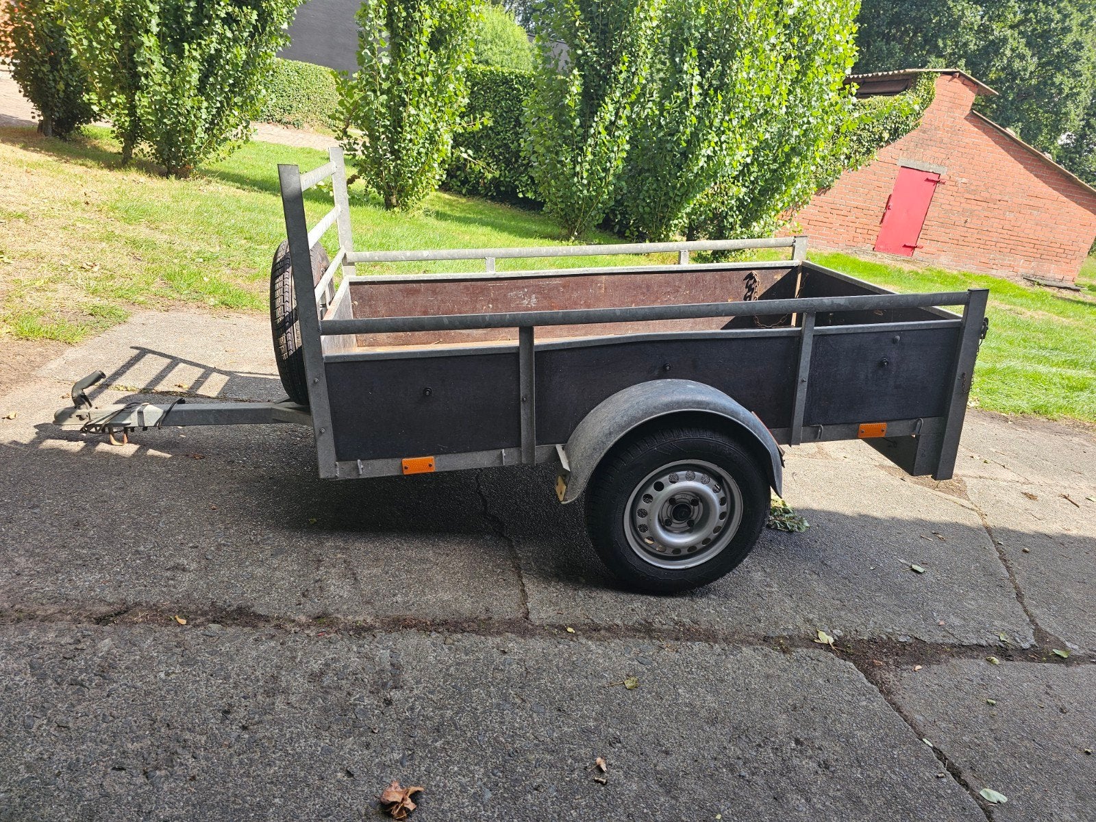 ongeremde bakwagen aanhangwagen / 200x110, Ophalen of Verzenden, Gebruikt