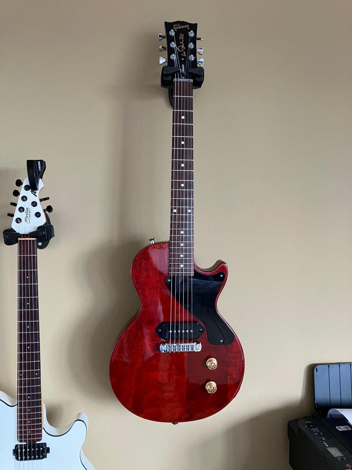 Gibson les paul junior met kwalitatieve mods en case, Muziek en Instrumenten, Snaarinstrumenten | Gitaren | Elektrisch, Ophalen of Verzenden