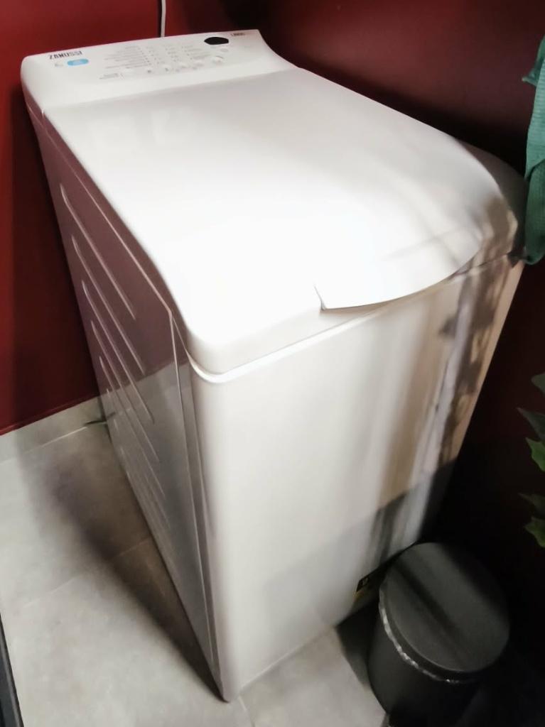 Machine à laver Zanussi avec ouverture par le haut, Electroménager, 6 à 8 kg, 85 à 90 cm, Programme court, Comme neuf