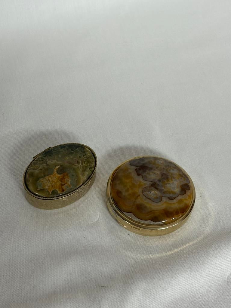 Kleine vintage doosjes met echt steen marmer, Ophalen