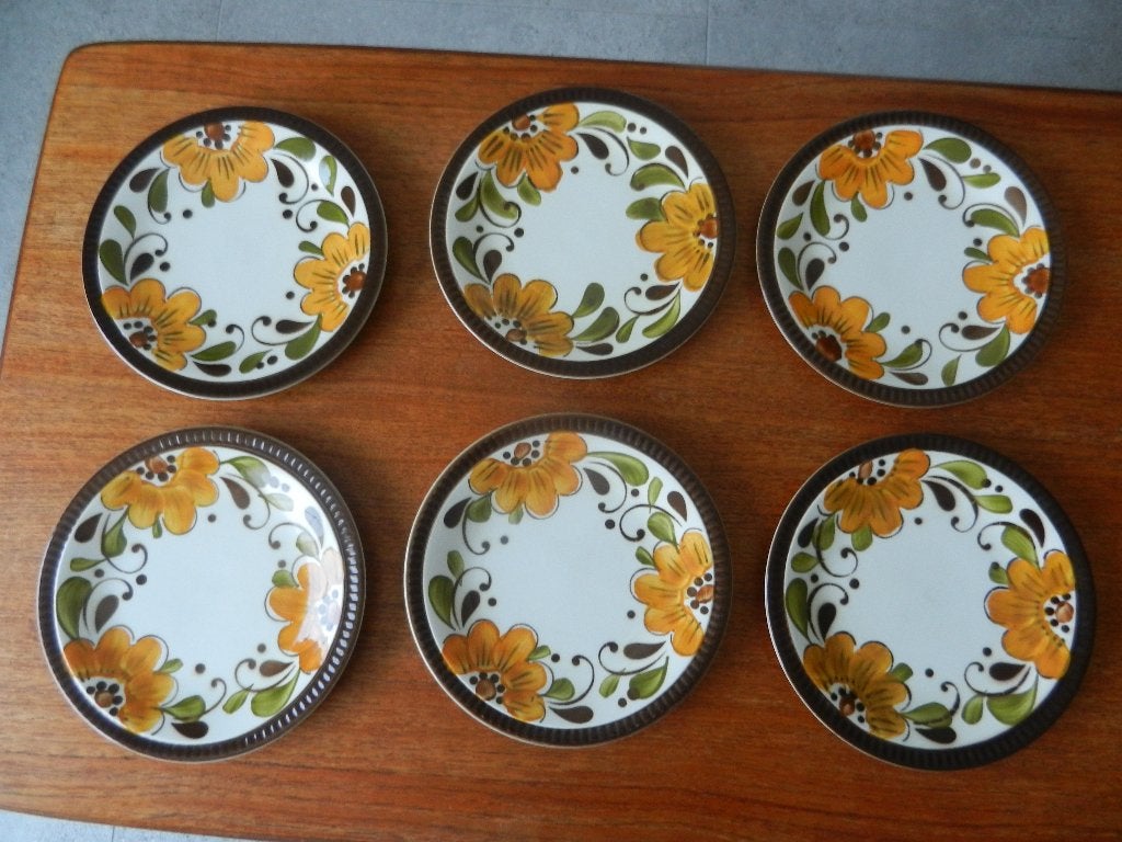 Boch Paradiso ontbijt/dessert bordjes - ongebruikt, Antiquités & Art, Enlèvement ou Envoi