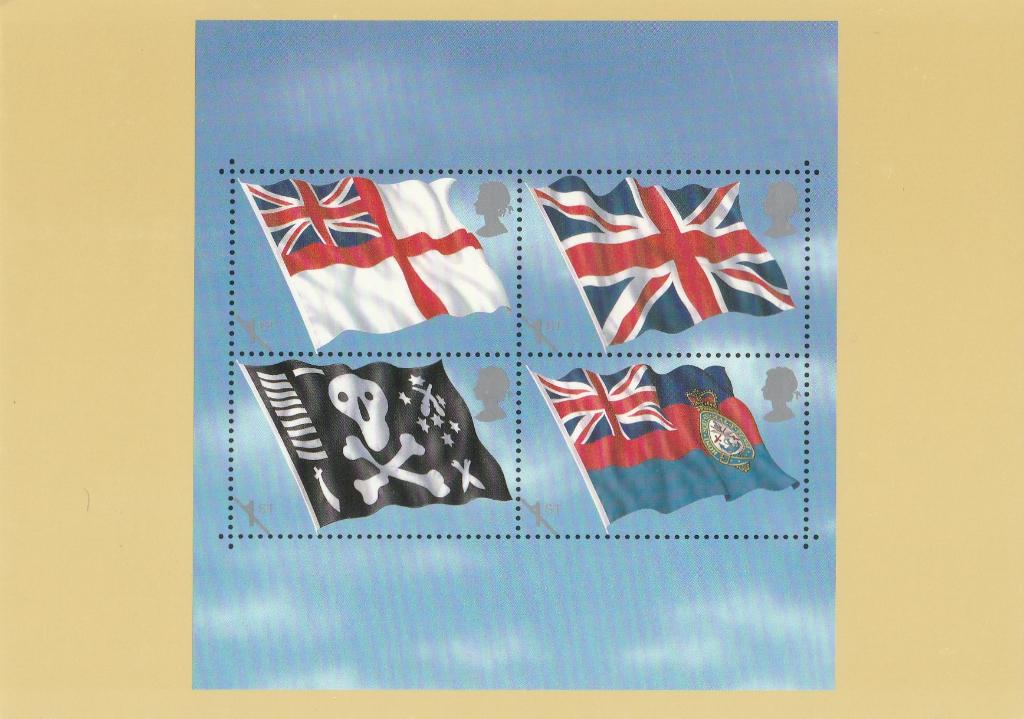 VLAGGEN  uit  ENGELAND, Verzamelen, Postkaarten | Themakaarten, Verzenden, Ongelopen, Overige thema's