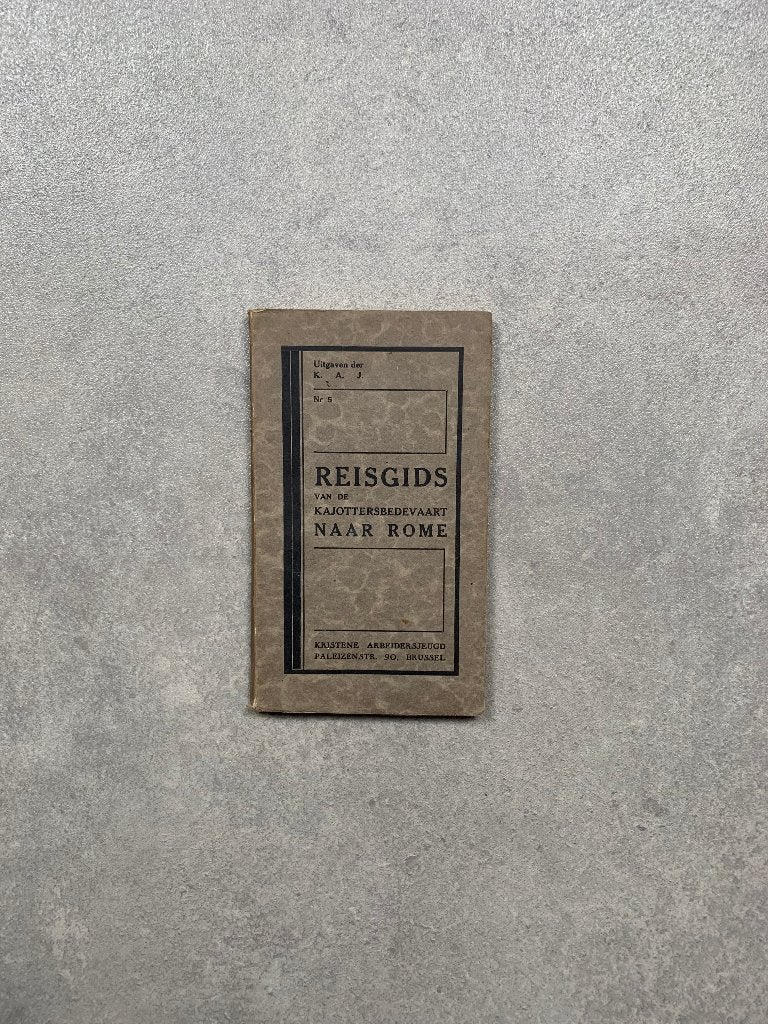 Reisgids van de kajottersbedevaart naar Rome 1929, Boeken, Verzenden, 20e eeuw of later