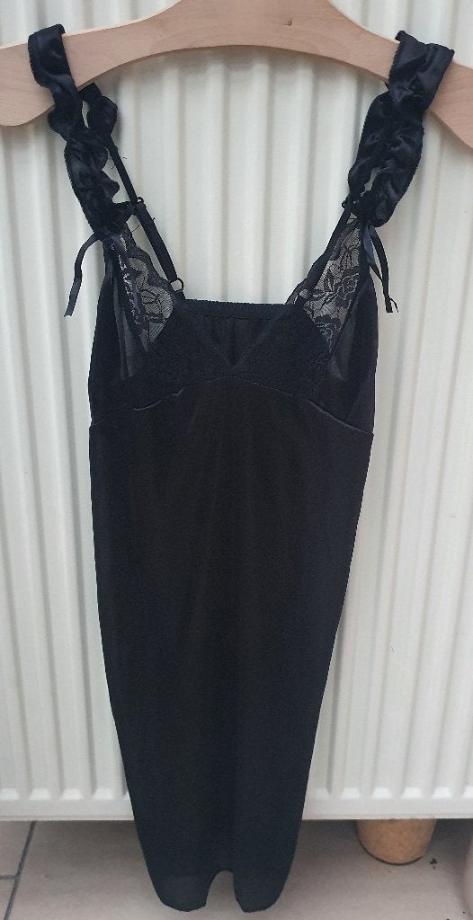 Zwart nachtkleedje maat S/M, Kleding | Dames, Ophalen of Verzenden, Zwart, Nachtkleding
