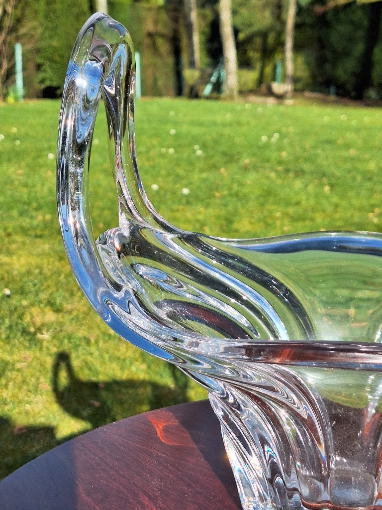 Elegante vintage kristallen fruitmand, Antiek en Kunst, Ophalen