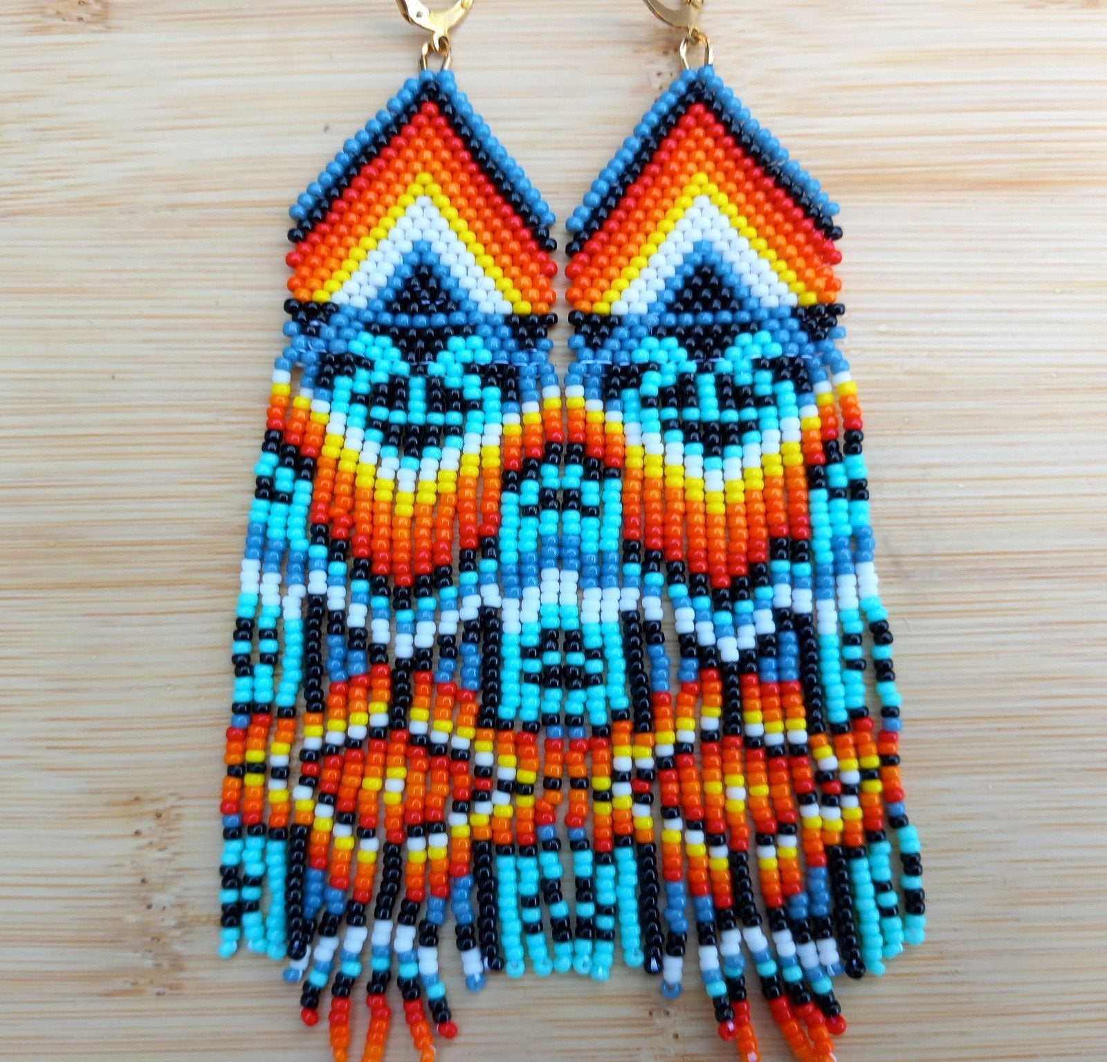 Boucles d'oreilles à franges « Inner Flame », Enlèvement ou Envoi, Neuf, Pendantes