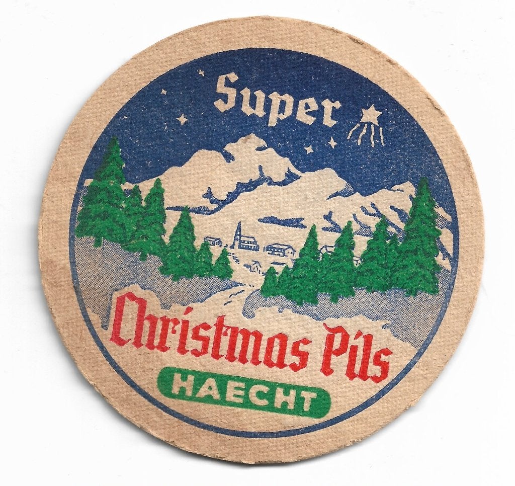 SB Christmas pils Haecht, Collections, Enlèvement ou Envoi, Comme neuf, Sous-bock