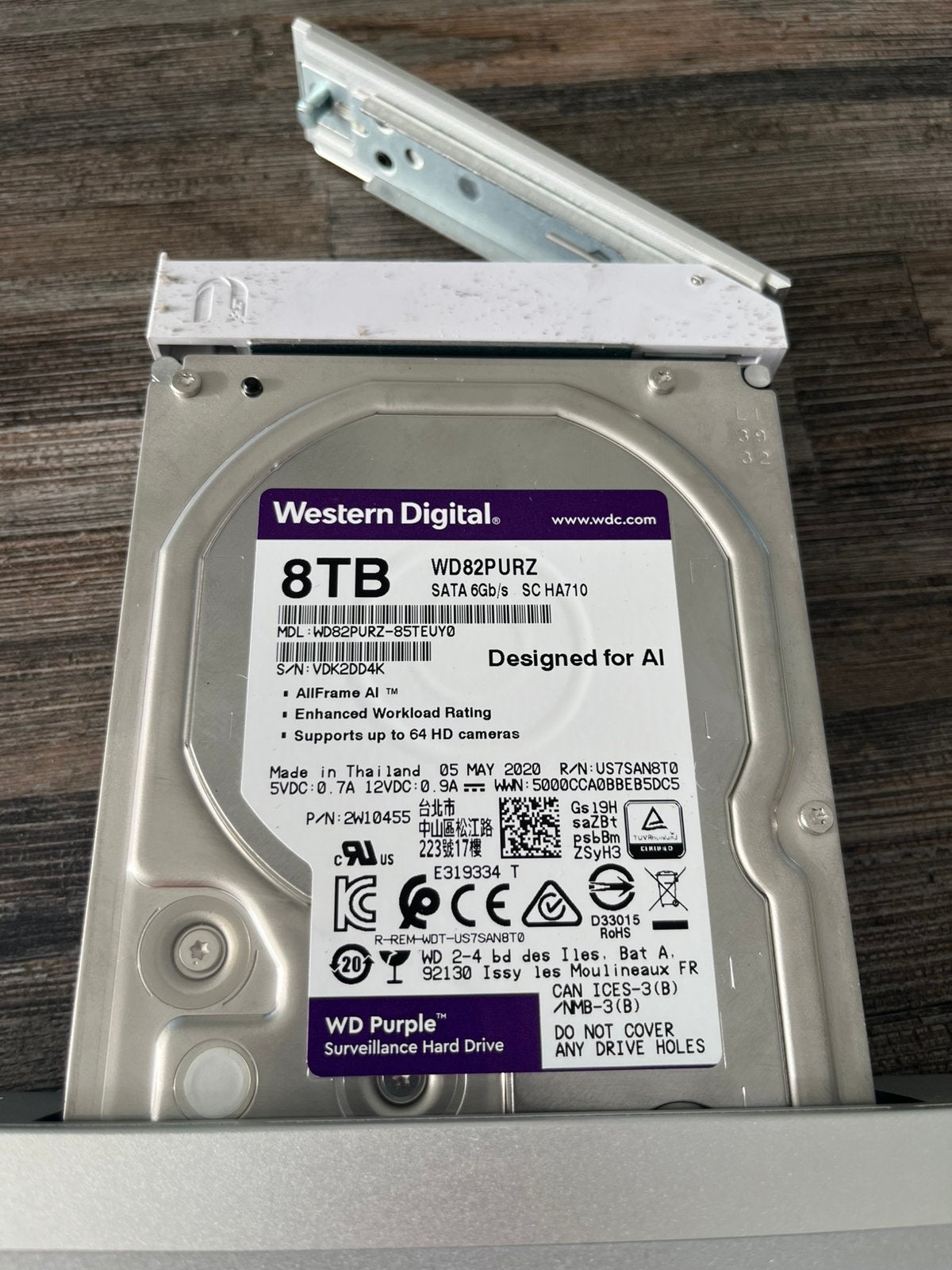 Ubiquiti Unifi 8TB Unifi Surveillance HDD, Ophalen of Verzenden, Gebruikt