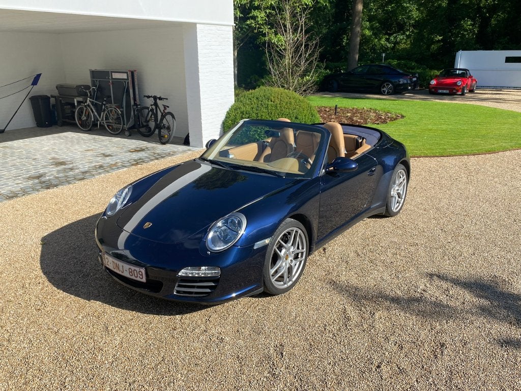 Belgische ongevalvrije 997 Carrera 4 cabrio van 3e eigenaar, Auto's, Automaat, Euro 5, Beige, 253 kW