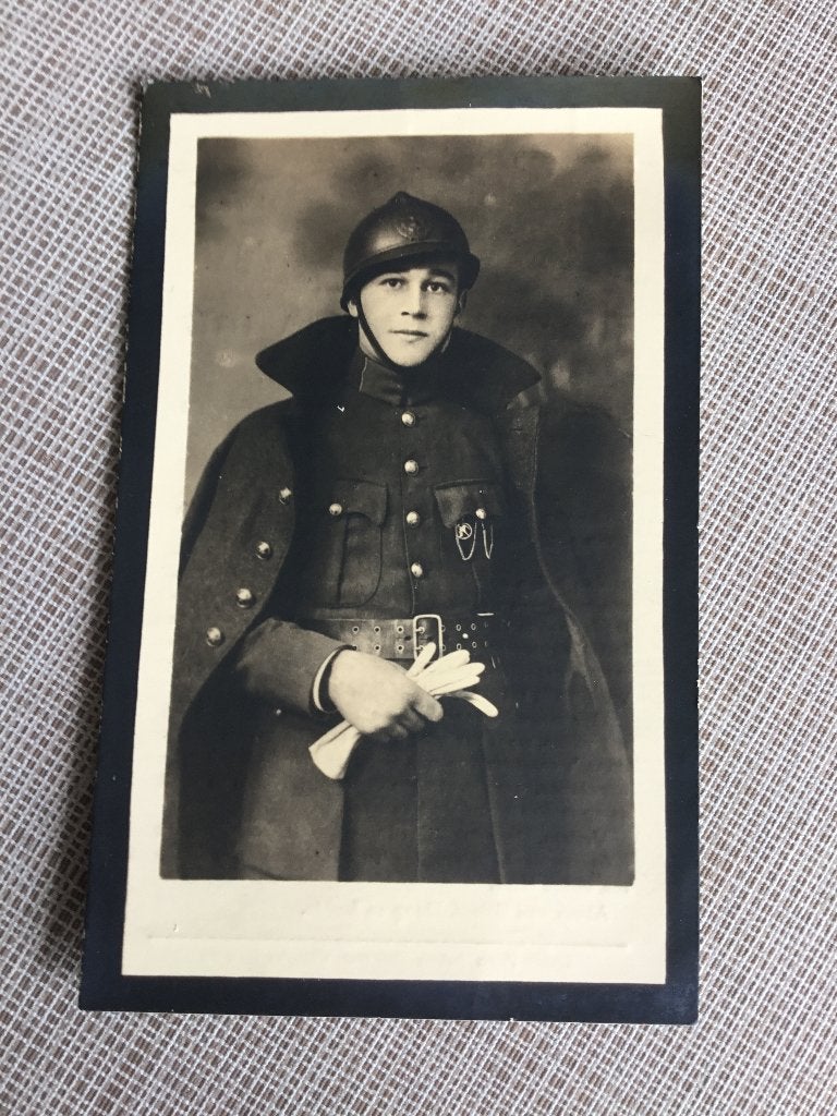 Soldaat L.Sabbe Rekkem gesneuveld 1944 Rollegem WOII, Ophalen of Verzenden, Bidprentje