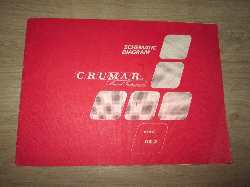 Crumar DS-2 Synthesizer - Originele Service Manual - 1978, Muziek en Instrumenten, Midi-apparatuur, Ophalen of Verzenden, Gebruikt