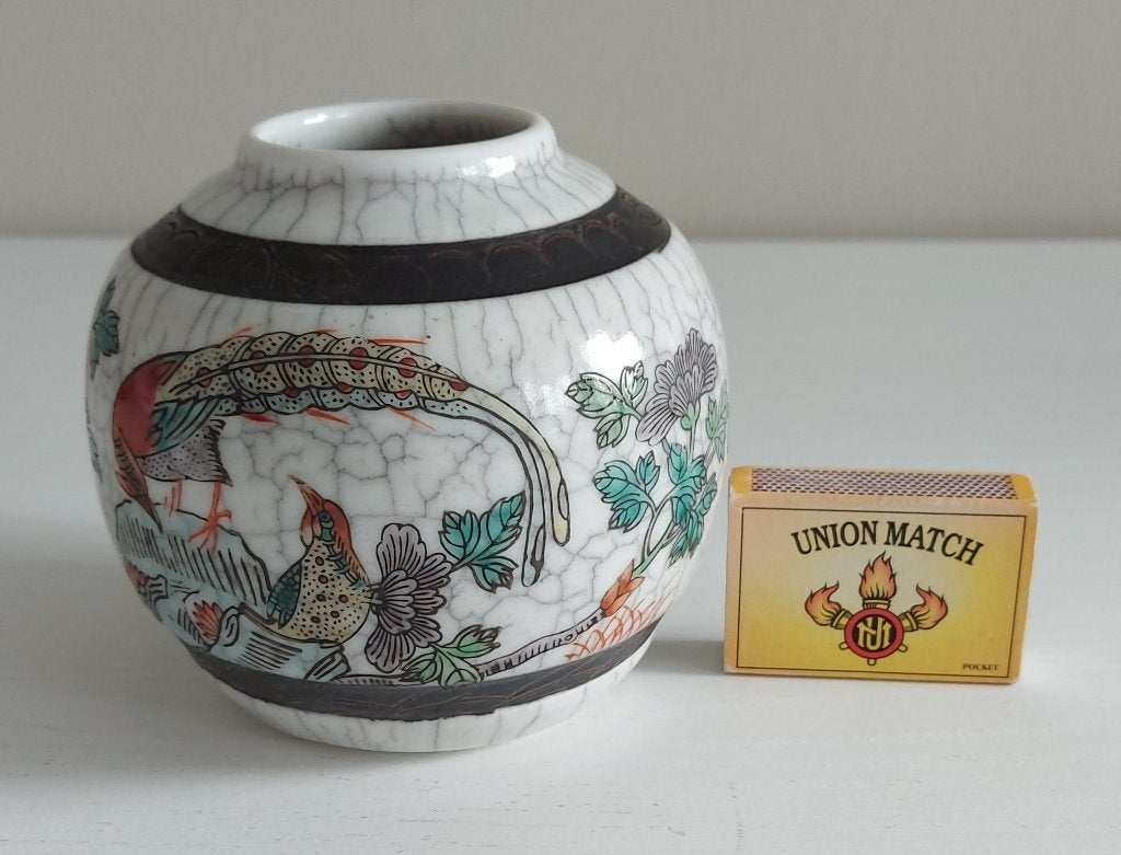 oude Satsuma Craquelé geglazuurde Pot, Antiek en Kunst, Ophalen of Verzenden
