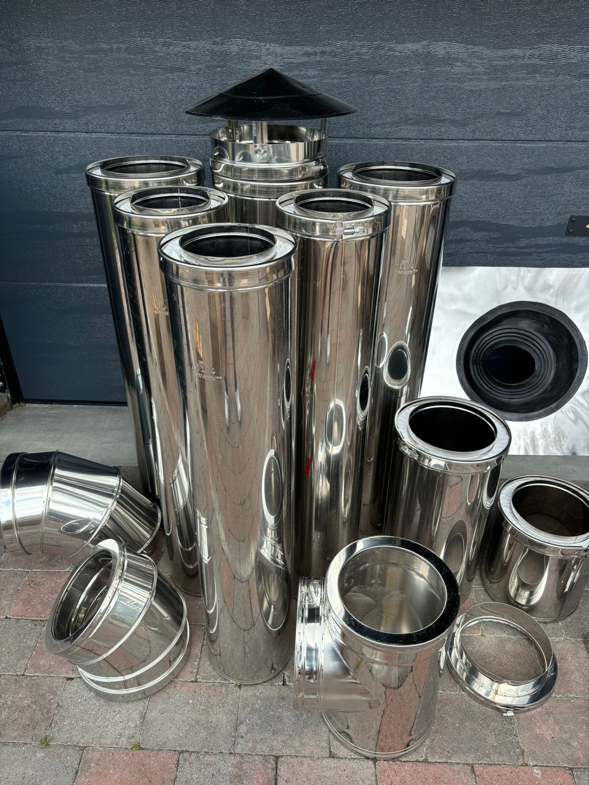 Cheminée inox, Enlèvement, Neuf