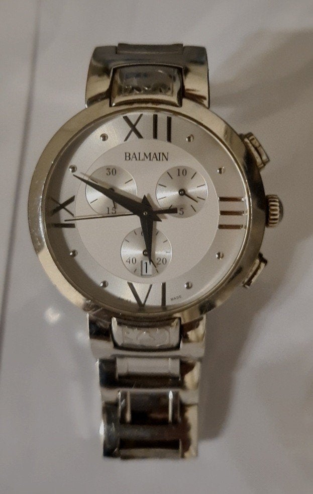 Balmain horloge, Overige merken, Staal, Polshorloge, Ophalen of Verzenden