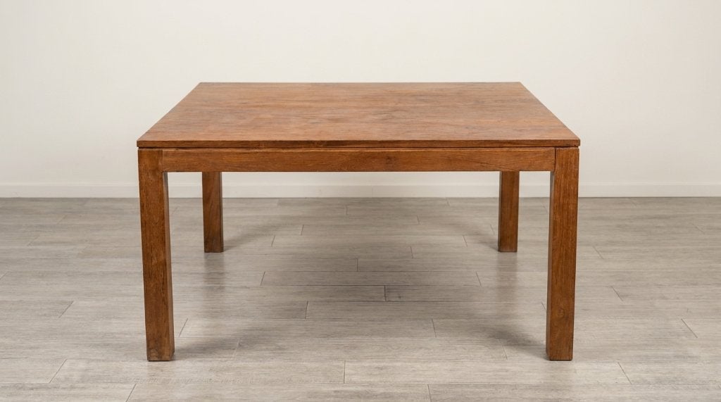 Grande table à manger avec 4 chaises en rotin en ensemble, Maison & Meubles, Chaises, Utilisé, Quatre, Bois, Osier ou Rotin, Brun