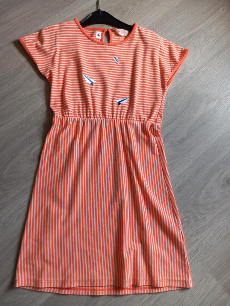 Oranje kleedje limon maat 140, Kinderen en Baby's, Ophalen, Limon, Meisje, Jurk of Rok
