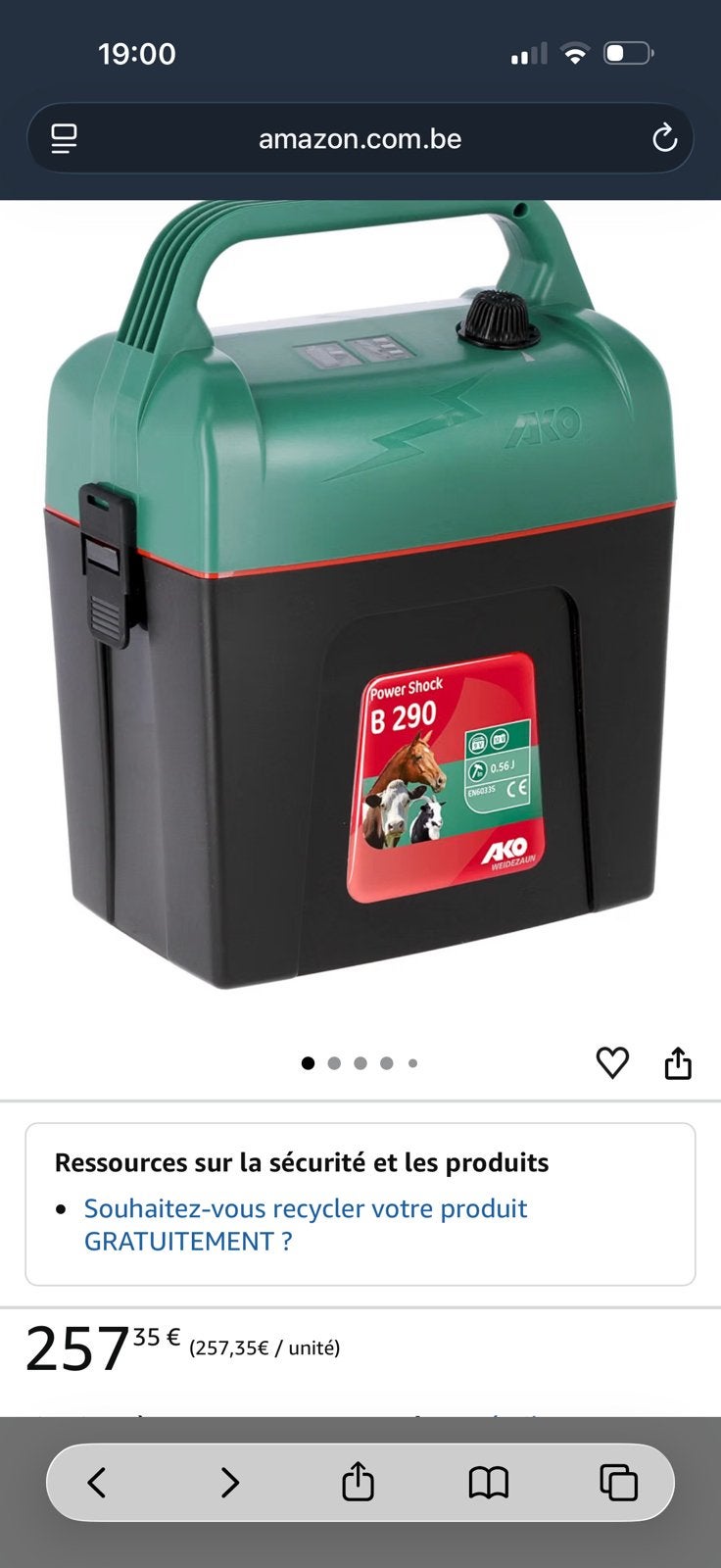 Electrificateur clôture électrique AKO B290, Animaux & Accessoires, Enlèvement ou Envoi, Neuf