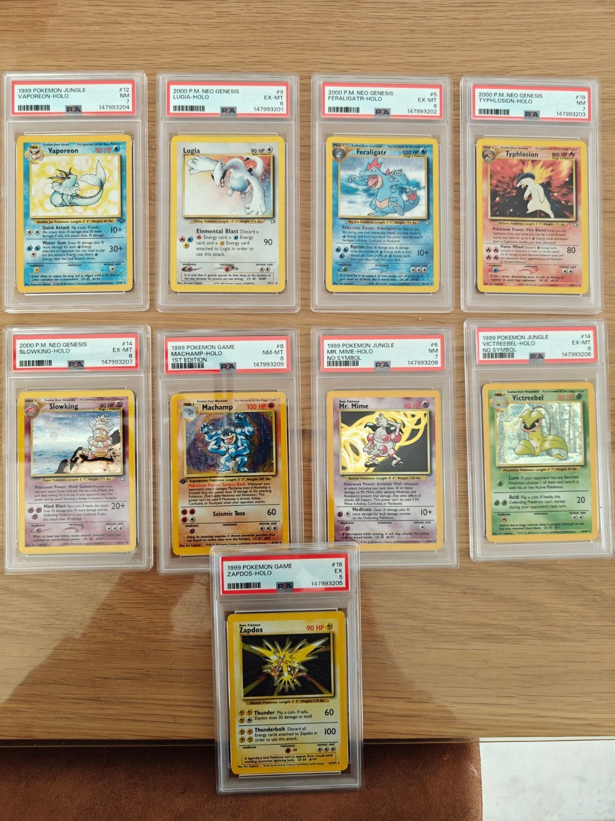 Pokémon vintage PSA slabs WOTC, Ophalen of Verzenden, Nieuw, Meerdere kaarten, Foil