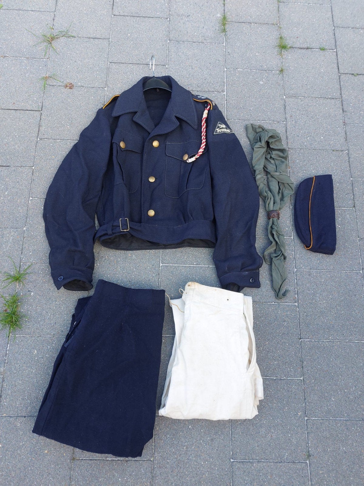 Marine Hitlerjugend (MHJ) Uniformset Gebied Süd Franken, Collections, Enlèvement ou Envoi, Marine, Vêtements ou Chaussures