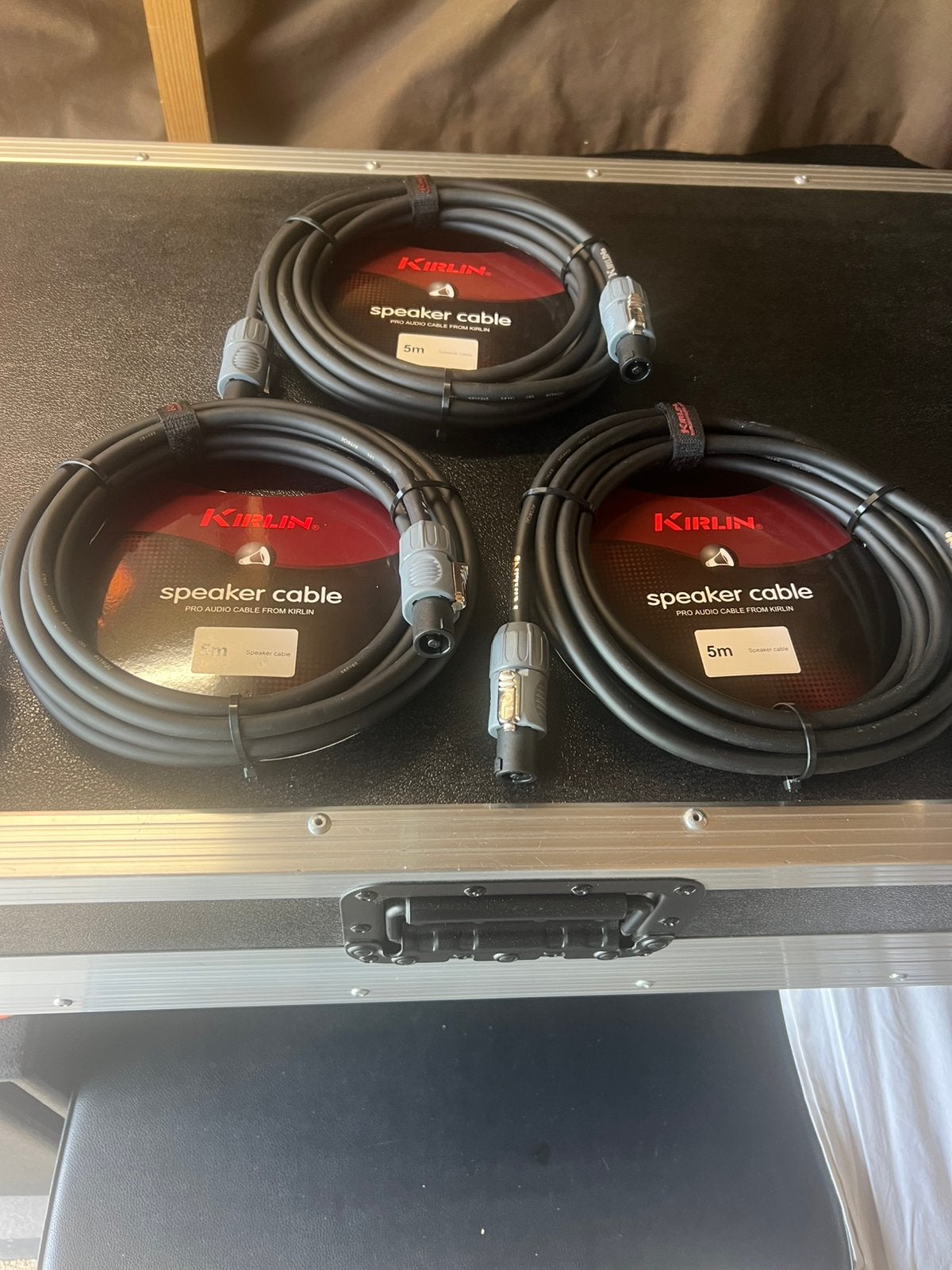 3x Speakon kabels 5 meter (NIEUW), Muziek en Instrumenten, Kabels en Stekkers, Nieuw, Speaker of Versterker, Ophalen