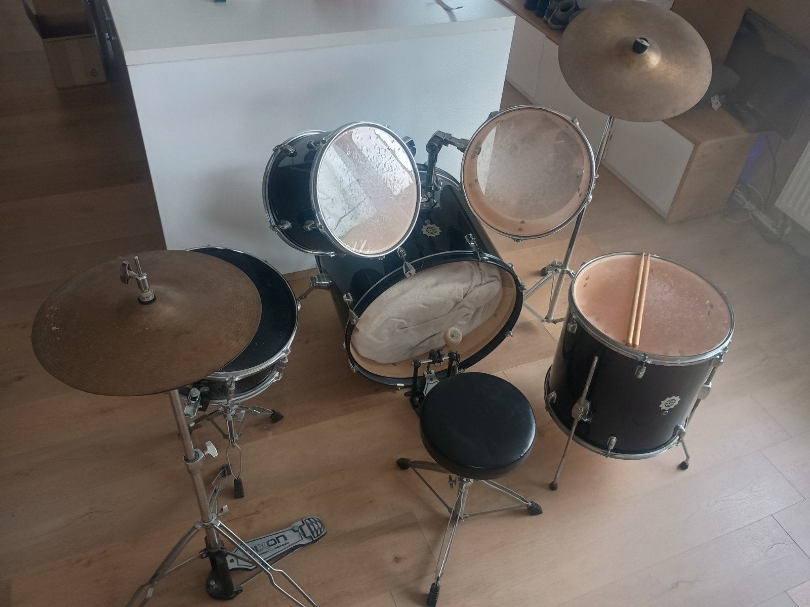 compleet drumstel, Muziek en Instrumenten, Ophalen