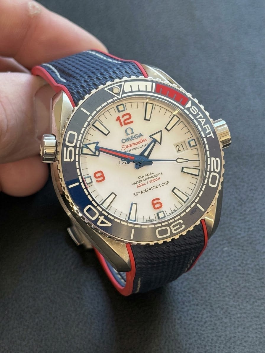 Omega Seamaster Planet Ocean 600M – 36th America’s Cup, Bijoux, Sacs & Beauté, Enlèvement, Comme neuf, Omega