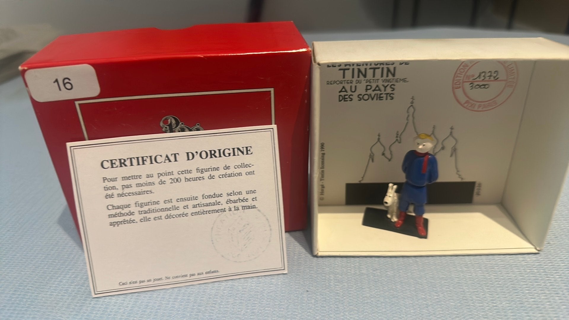 Tintin et Milou au pays des Soviets, Collections, Enlèvement ou Envoi, Tintin, Comme neuf, Statue ou Figurine