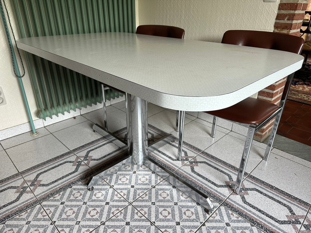 witte eettafel, Ophalen, Gebruikt