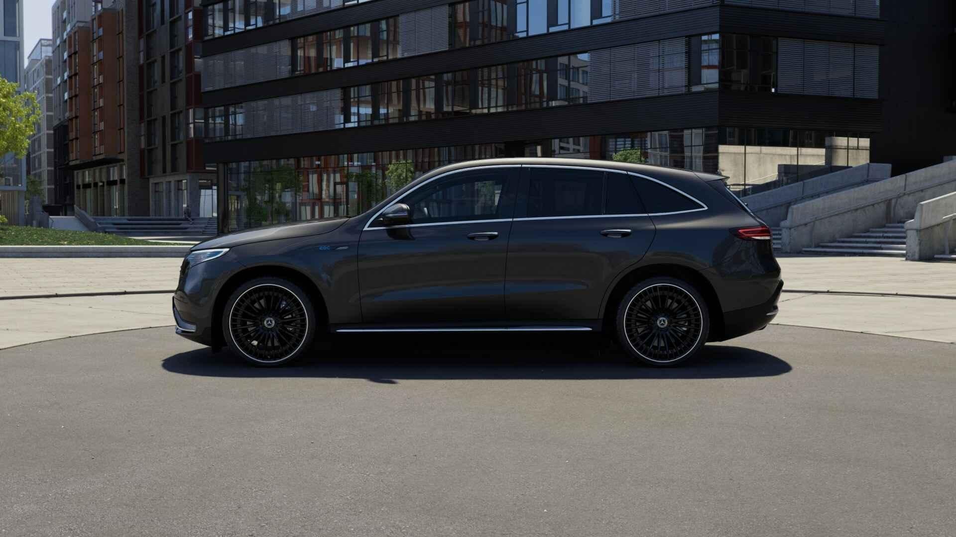 Mercedes-Benz EQC 400 4MATIC AMG Line | Panoramisch Dak | Di, Auto's, Mercedes-Benz, Dealer onderhouden, Stof, 80 kWh, 408 pk