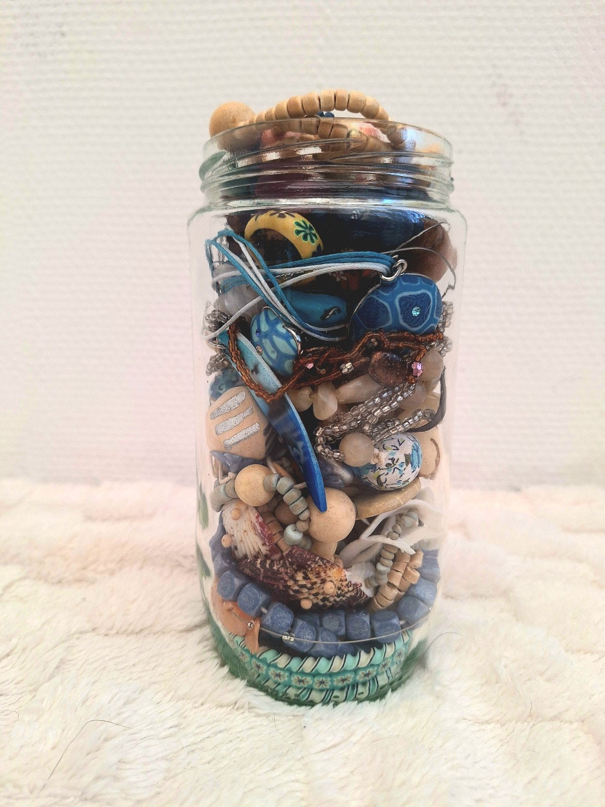 Jewelry jar beach vibe, Handtassen en Accessoires, Overige Accessoires, Verzenden, Nieuw