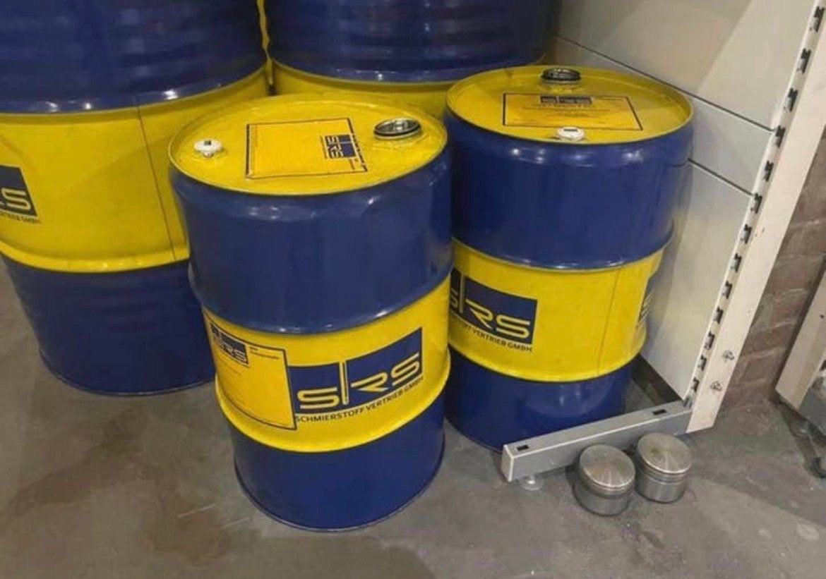 Olieton 60 liter, Ophalen, Gebruikt, Vuurton