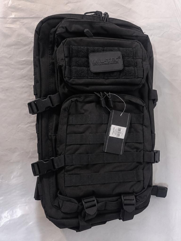 Sac tactique Assault pack Mil-Tec 36L noir Molle, Enlèvement ou Envoi, Neuf, Sac à dos