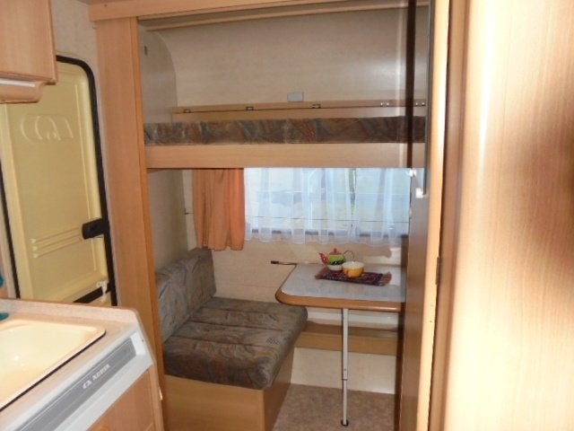 adria 380,treinzit,stapelbed,,douche,wc,nieuwe tent,luifel, Caravans en Kamperen, Kluisje, 750 - 1000 kg, Adria, Tot 4 meter
