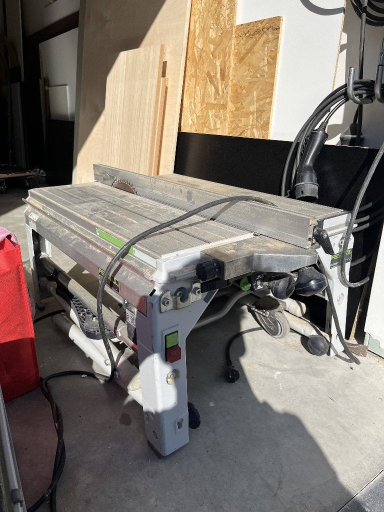 Festool CS70 EBG complete set trek- en afkortzaag Precisio, 1200 watts ou plus, 30 à 70 mm, Enlèvement, Utilisé