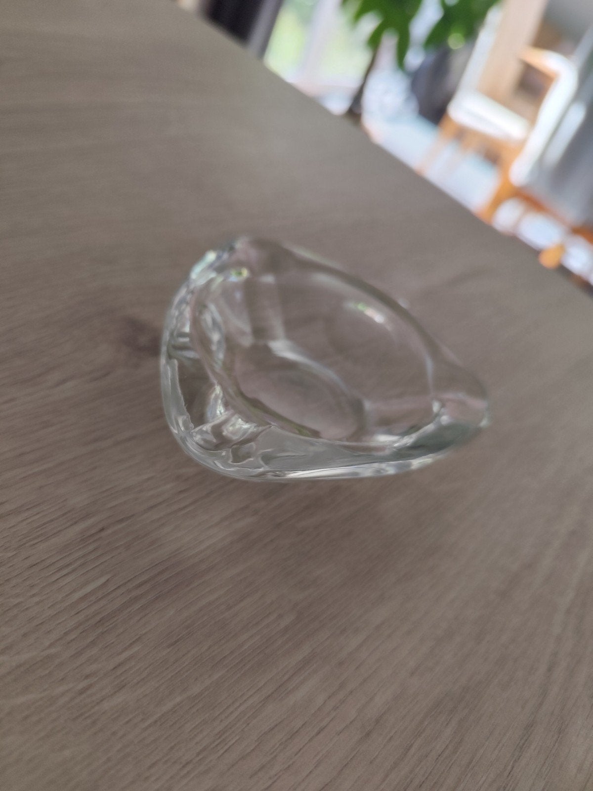 Cendrier vintage en verre épais – RDA / DDR, Maison & Meubles, Enlèvement ou Envoi, Verre