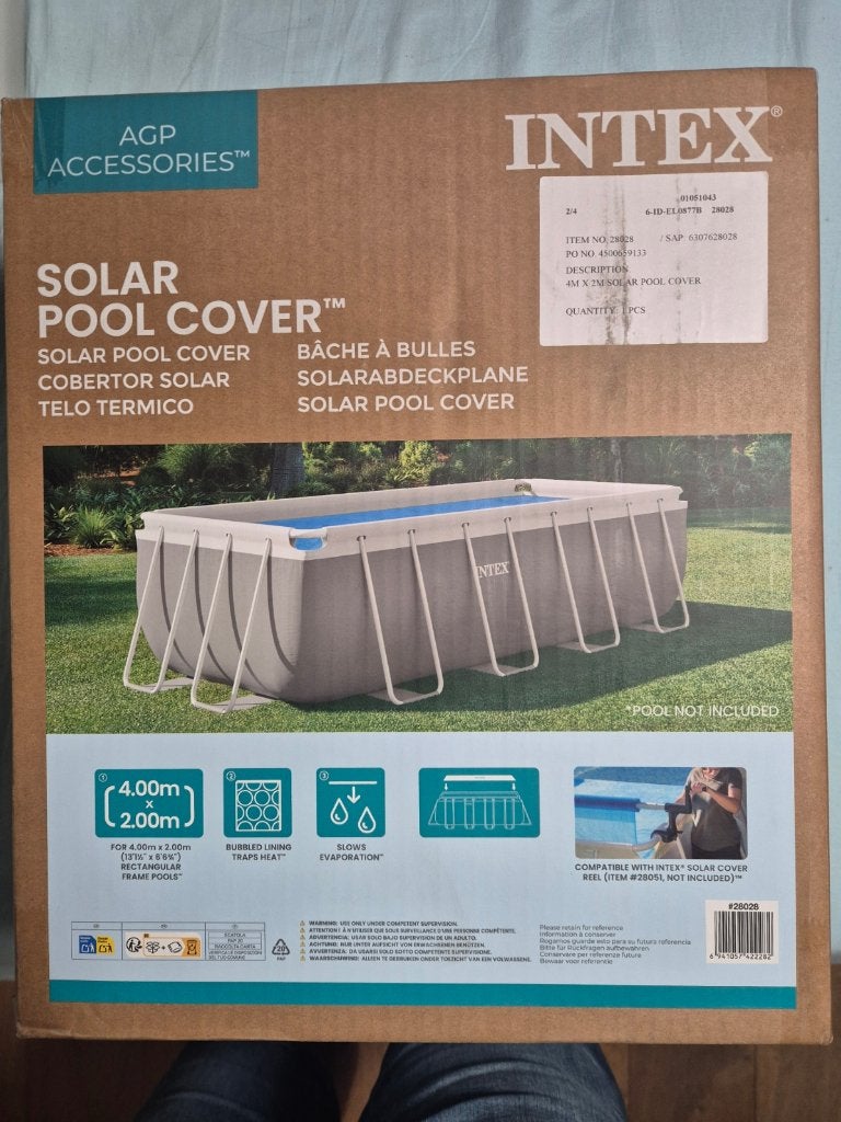 Intex Solar cover afdekzijl 4x2m, Tuin en Terras, Ophalen of Verzenden, Nieuw, Afdekzeil
