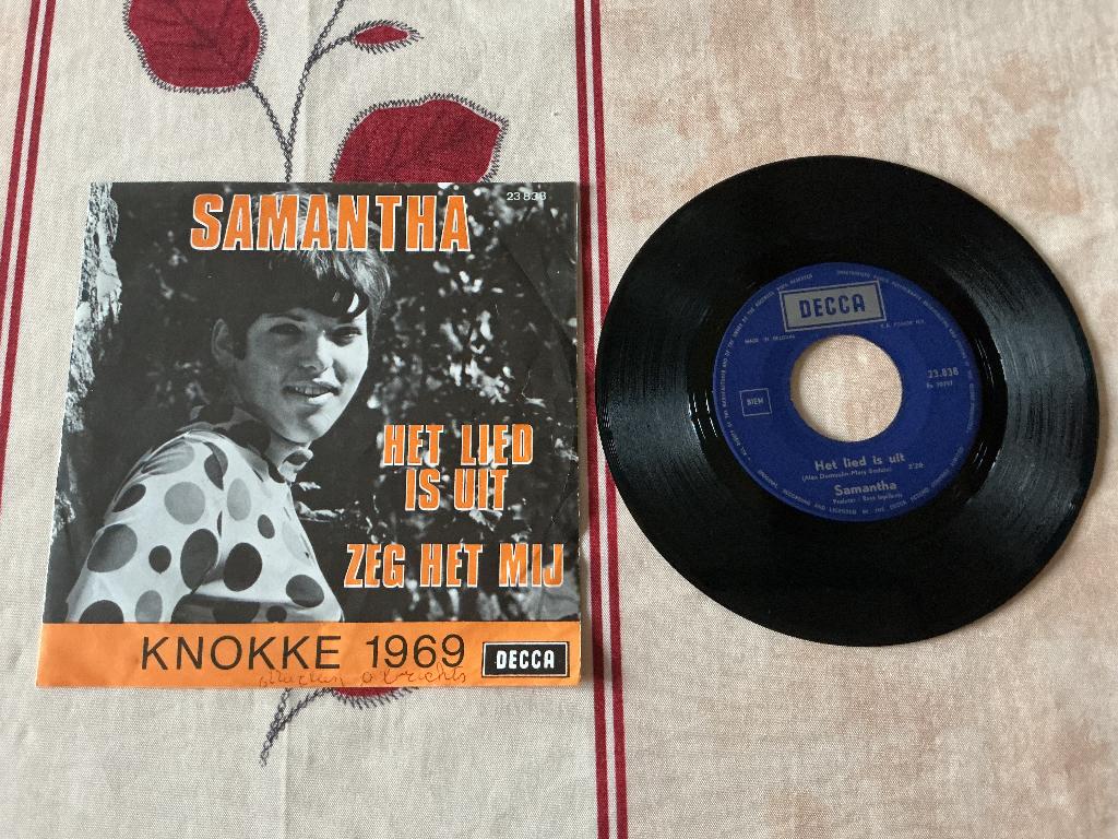 Samantha: het lied is uit/zeg het mij, Cd's en Dvd's, Vinyl | Nederlandstalig, Verzenden