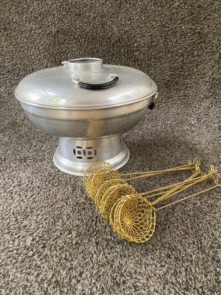 Caquelon à fondue chinoise, Elektronische apparatuur, Fonduesets, Ophalen, Zo goed als nieuw, Fondueset