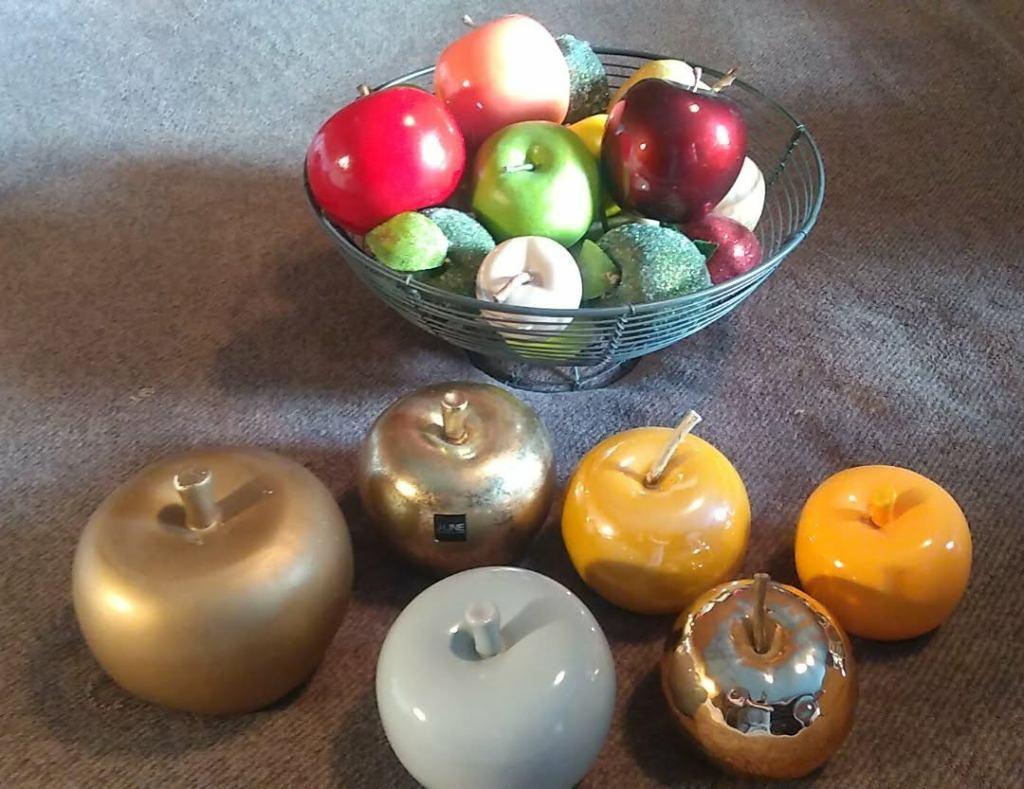 decoratie appels met fruitmand, Ophalen of Verzenden