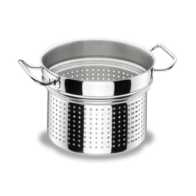 Stoom- Pasta inzet 24cm 9,5L inox | Lacor Profi | Nieuw, Neuf, Inox, Enlèvement ou Envoi, Autres marques