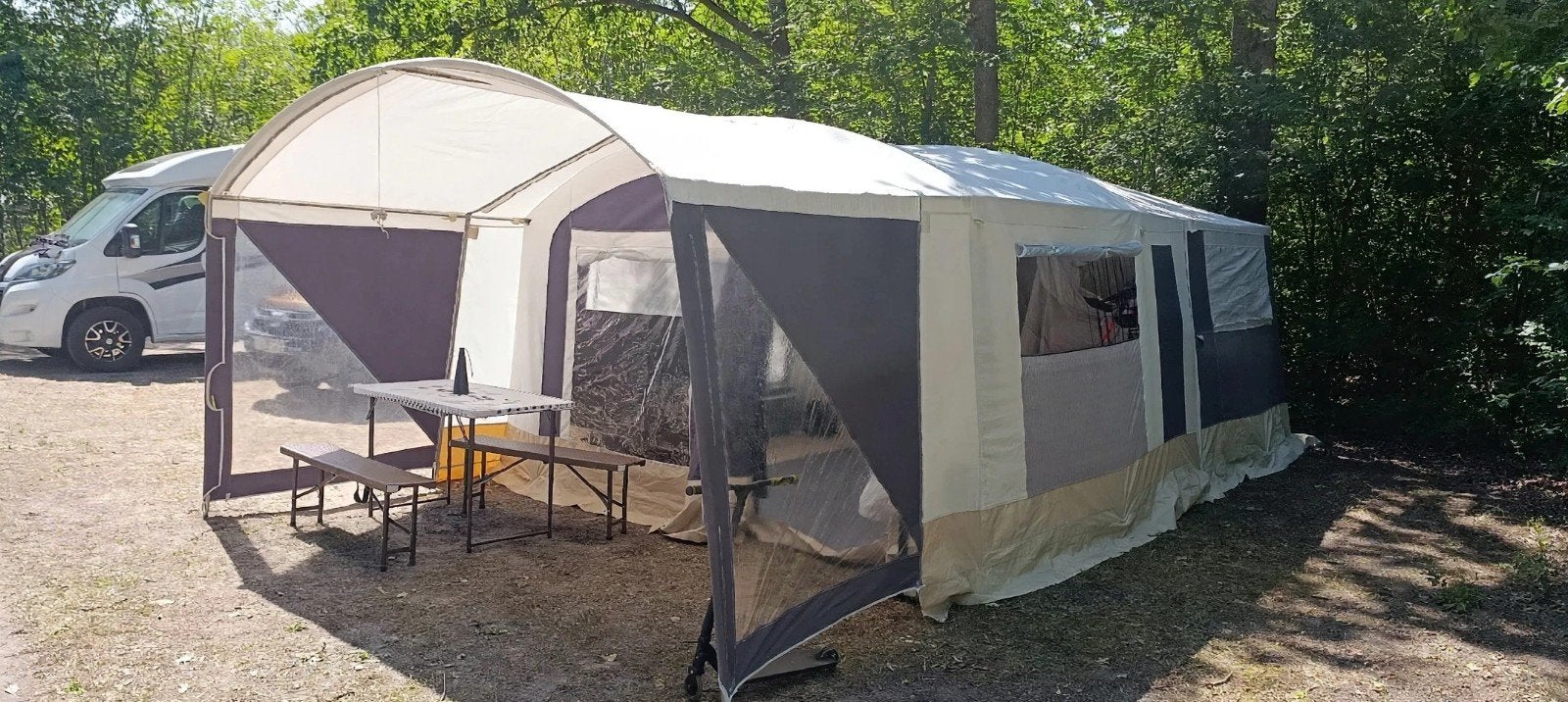 Campingcar/Vouwwagen, Caravans en Kamperen, Ophalen, Trigano, Meerkleurig, Aanwezig