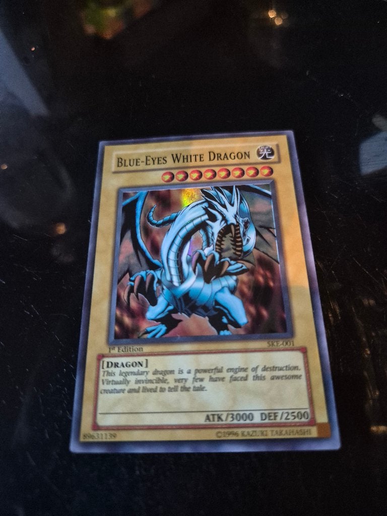 Blue-eyes white dragon, Enlèvement ou Envoi, Comme neuf, Cartes en vrac