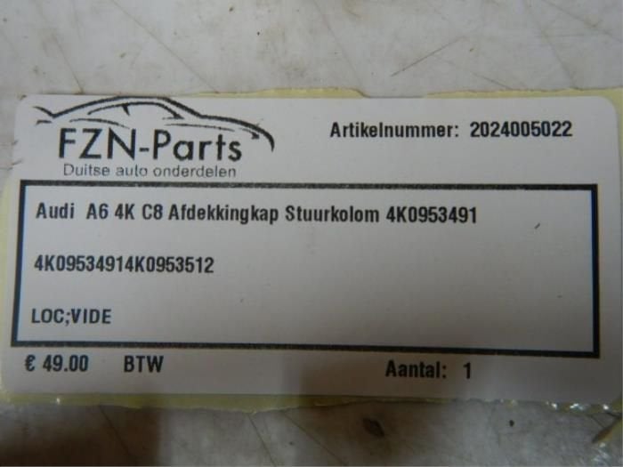 Combischakelaar Stuurkolom Audi A6 (22733281), Ophalen of Verzenden, Gebruikt