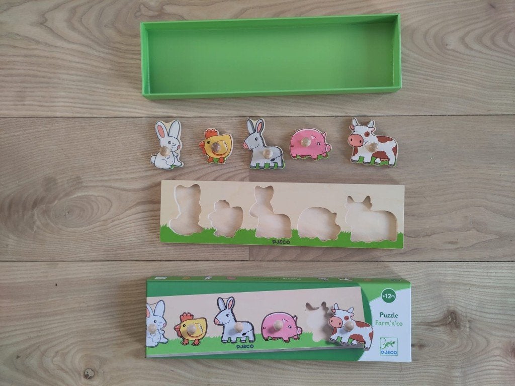 Puzzle farm n co Djeco, Enfants & Bébés, Enlèvement, Comme neuf, Puzzles