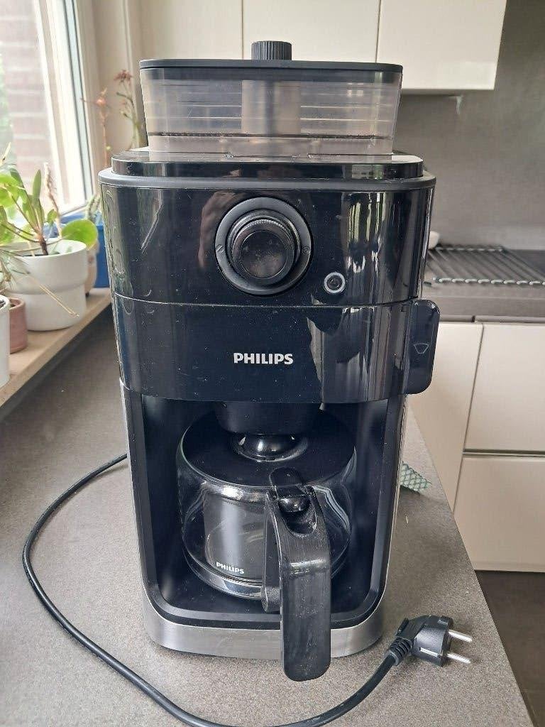 Philips koffiezet 'grind en brew', mogelijkheid tot malen, Ophalen, Gebruikt, Koffiemachine, 4 tot 10 kopjes